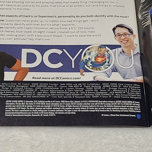 Justice League United 13  DC Comics 2015 VG/FN Society - Picture 7 of 16